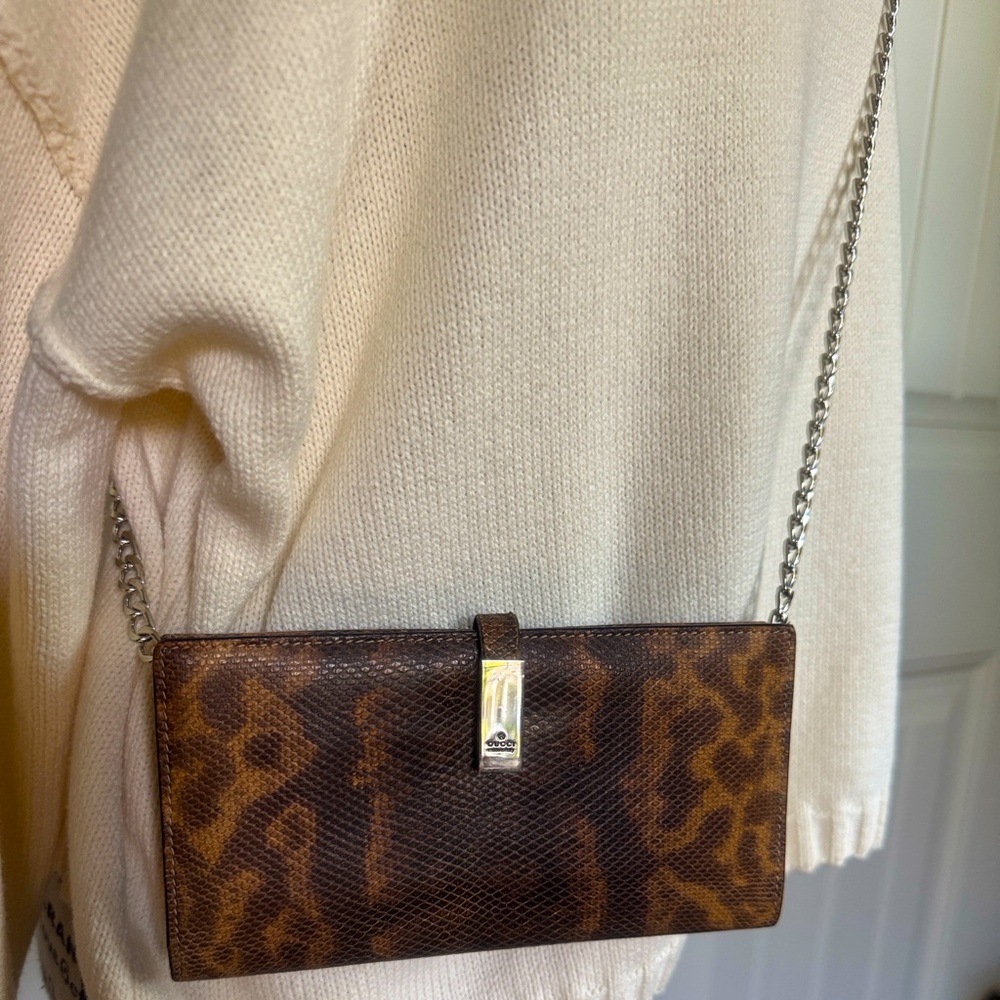 Gucci Exotic Rare Python Long Wallet - image 5
